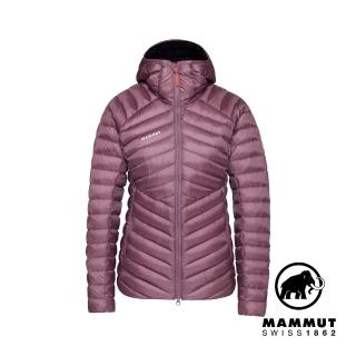 【Mammut 長毛象】Broad Peak IN Hooded Jacket W 防潑水羽絨連帽外套 女款 波動紫/黑 #1013-02971