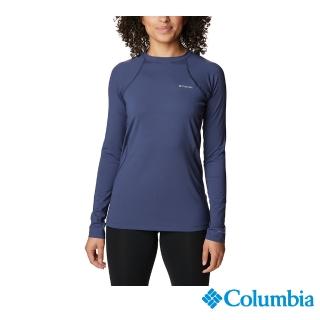 【Columbia 哥倫比亞】女款-保暖快排內著上衣-夜幕藍(UAL67630JG/IF)