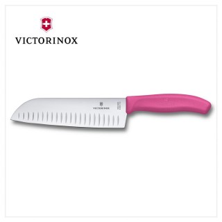 【VICTORINOX 瑞士維氏】日式主廚三德刀/桃(6.8526.17L5B)