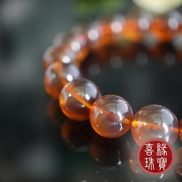 【喜緣玉品】天然琥珀手珠(11mm)