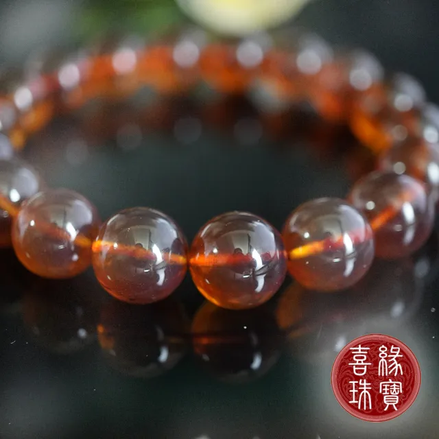 【喜緣玉品】天然琥珀手珠(11mm)