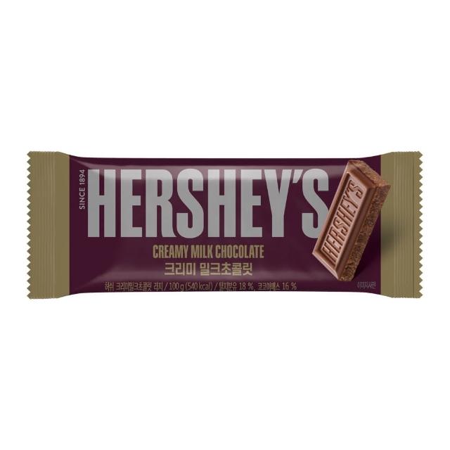 【Hersheys 好時】牛奶巧克力片裝100g(巧克力)