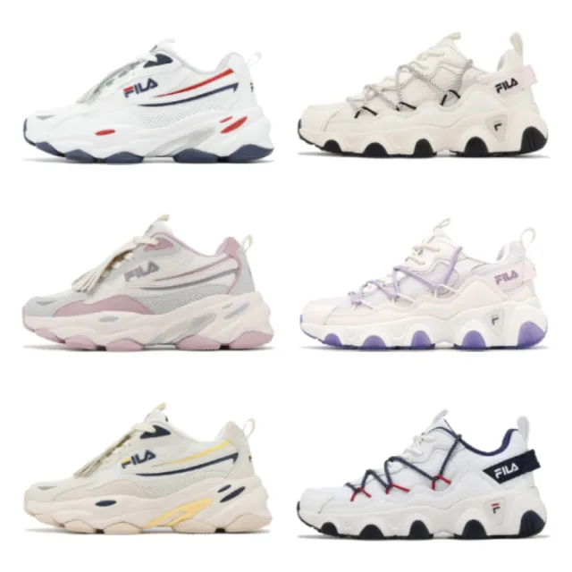 【FILA】休閒鞋 Tassel Geometry 女鞋 緩衝 厚底 老爹鞋 斐樂 單一價(5J318Y793)