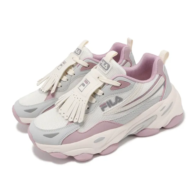 【FILA】休閒鞋 Tassel Geometry 女鞋 緩衝 厚底 老爹鞋 斐樂 單一價(5J318Y793)