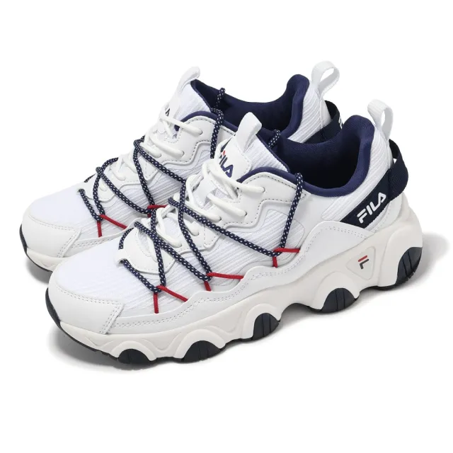 【FILA】休閒鞋 Tassel Geometry 女鞋 緩衝 厚底 老爹鞋 斐樂 單一價(5J318Y793)