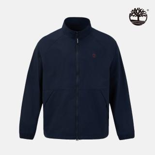 【Timberland 官方旗艦】男款深寶石藍防潑水外套(A5RNT433)