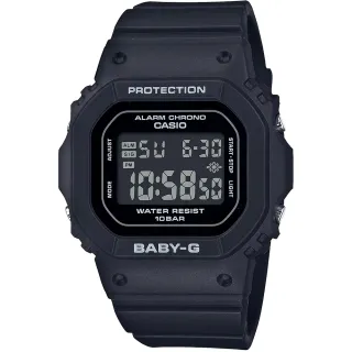 【CASIO 卡西歐】BABY-G 纖薄輕巧電子手錶 情人節 禮物(BGD-565U-1/速)
