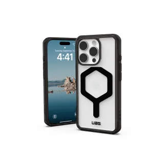 【UAG】iPhone 16 Pro 磁吸耐衝擊全透保護殼-全透黑（黑圈）(支援MagSafe無線充電)