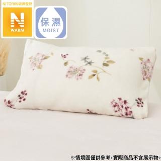 【NITORI 宜得利家居】吸濕發熱 枕套 N WARM HANAGARA N606 43×63(吸濕發熱 枕套 N WARM)