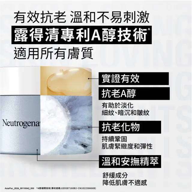 【Neutrogena 露得清】肌緻新生A醇乳霜50g 2入組(全新升級/官方直營)