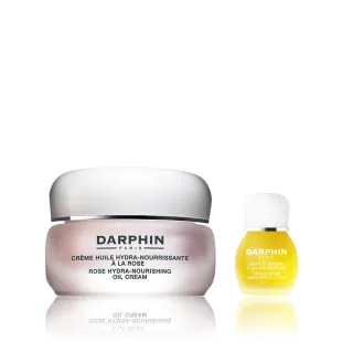 【DARPHIN朵法】玫瑰潤澤奢華寵愛組(玫瑰精露潤澤乳霜50ml)