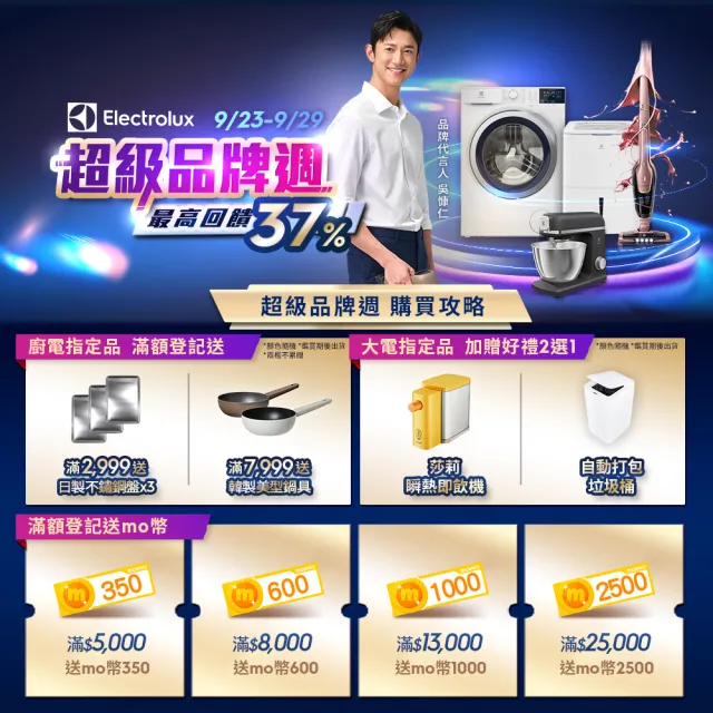 【Electrolux 伊萊克斯】極致美味500 半自動義式咖啡機(E5EC1-51ST 極簡冰河銀觸控款)