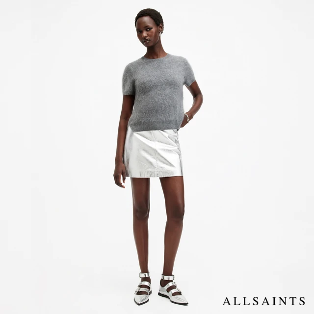 ALLSAINTS RENAI 中腰羊皮短裙(常規版型)