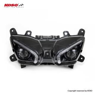【KOSO】Force 2.0 獵鷹頭燈 大燈 前燈 車燈(LED魚眼頭燈總成 / FORCE 155 2.0 / 附認証)