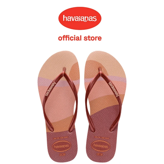 havaianas 哈瓦仕 拖鞋 女鞋 夾腳拖 炫亮 Slim Palette Glow 玫瑰金 4145766-0076W(哈瓦士)