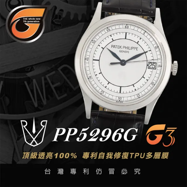 【RX8-G3】第7代保護膜 Patek Philippe百達翡麗 膠帶款 系列腕錶、手錶貼膜(不含手錶)