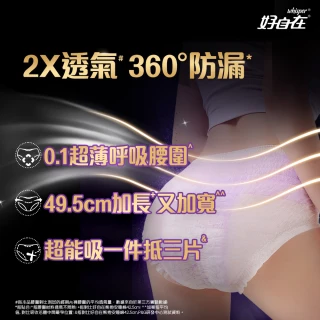【好自在】熊抱安睡褲4片*2包+液體衛生棉10片*2盒