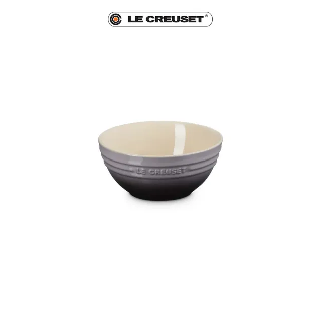 【Le Creuset】瓷器韓式湯碗13cm(雪紡粉/水手藍/燧石灰/無花果 4色選1)