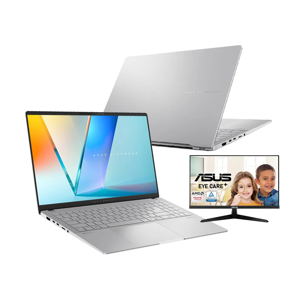 【ASUS】+27型螢幕組★15.6吋Copilot+PC AI筆電(VivoBook S 15 S5507QA/Snapdragon X Plus/16G/1TB/OLED)