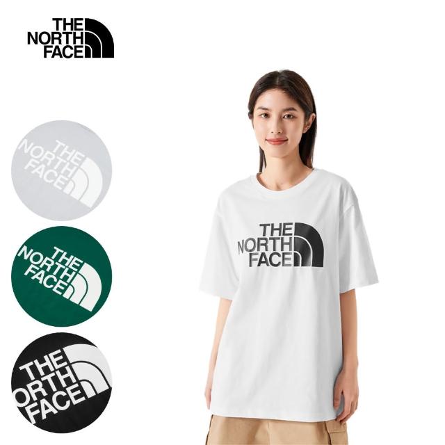 【The North Face 官方旗艦】男女款多機能品牌LOGO短T(多款任選)