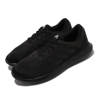 【adidas 愛迪達】慢跑鞋 Coreracer 運動鞋 男鞋 女鞋 海外限定 愛迪達 輕量 透氣 避震 黑(FX3593)