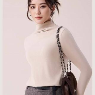 【米蘭精品】現貨+預購 打底衫內衣(高領長袖羊絨純色女衛生衣6色74ih9)