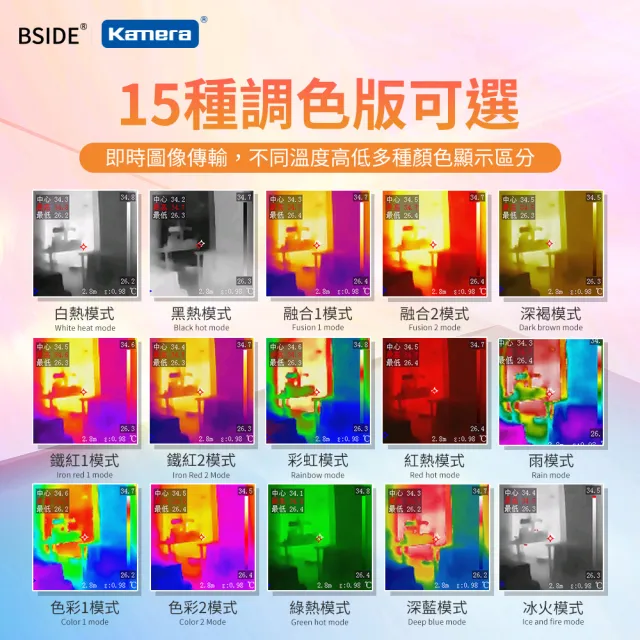 【BSIDE 艾默】紅外線熱像儀 熱顯像儀 HX1(熱像儀 紅外線熱成像 測漏 測溫)