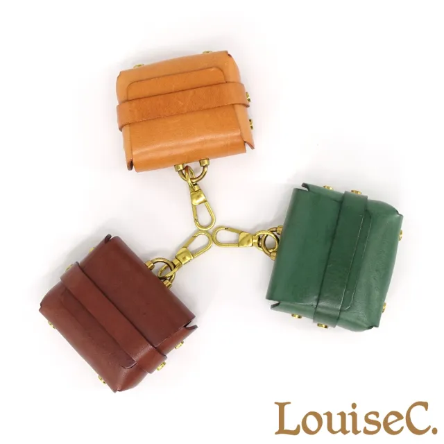 【LouiseC.】Tree House 植鞣革牛皮 可掛式手工耳機真皮包 3色 真皮包包 CC3089