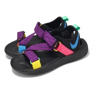 【NIKE 耐吉】涼鞋 Vista Sandal 男鞋 藍 紫 魔鬼氈 緩衝 涼拖鞋(FN9327-040)