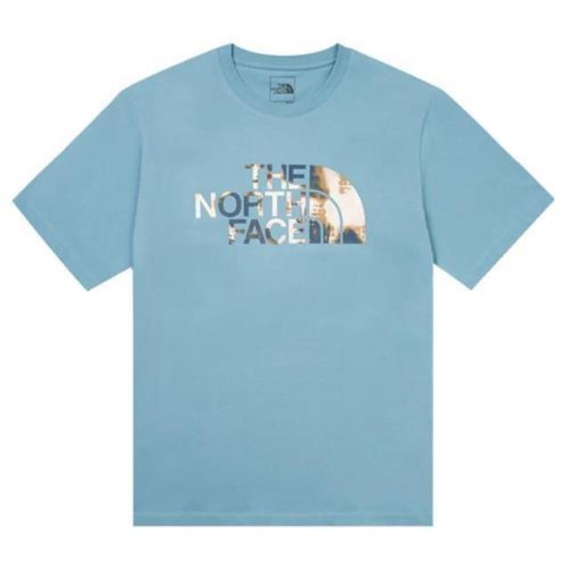 【The North Face】北臉 短袖上衣 男款 女款 運動 U DYE HALF DOME RLX TEE 藍 NF0A8AT61OM