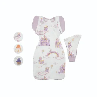 【OhBabyLying】空氣棉可換袖成長包巾(秋冬厚款/二階/包巾/蝶型/防驚嚇/蝴蝶包巾/雙拉鍊包巾)