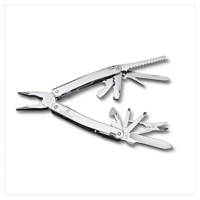 【VICTORINOX 瑞士維氏】Swiss Tool Spirit MX工具鉗 105mm/24用/銀(3.0224.MN)