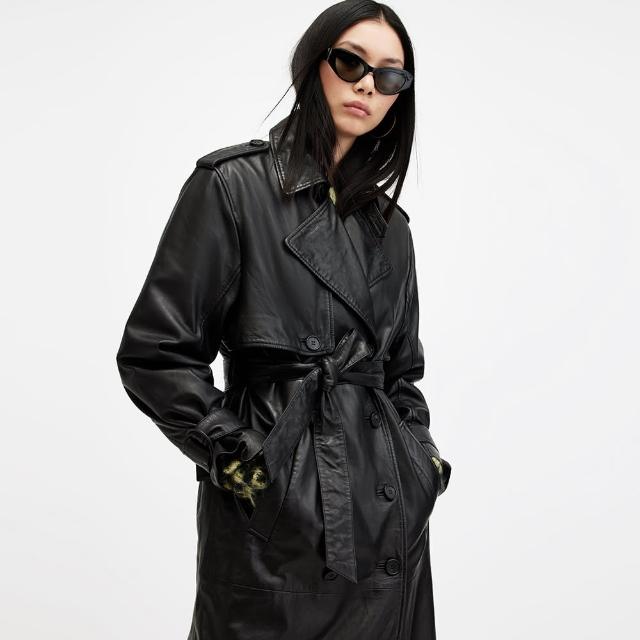 【ALLSAINTS】HENDRY 羊皮風衣 W114LB(舒適版型)