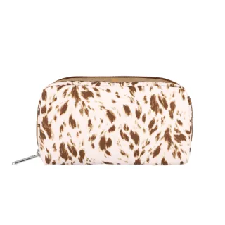 【LeSportsac官方直營】輕量尼龍 長形化妝包(6511 抽象鹿紋)