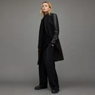 【ALLSAINTS】SIDNEY 皮革拼接外套 WO123X(舒適版型)