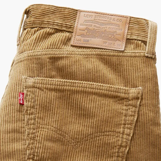 【LEVIS】568™ 男款中腰寬鬆直筒褲 / 燈芯絨 熱賣單品 29037-0080