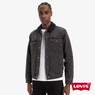 【LEVIS 官方旗艦】男款TYPE III SHERPA刷毛翻領三代丹寧牛仔外套 熱賣單品 16365-0241
