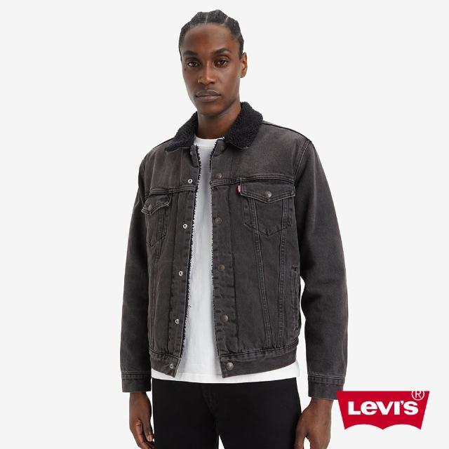 【LEVIS 官方旗艦】男款TYPE III SHERPA刷毛翻領三代丹寧牛仔外套 人氣新品 16365-0241