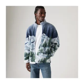 【LEVIS 官方旗艦】男款 刷毛立領拉鍊外套 熱賣單品 A9260-0001
