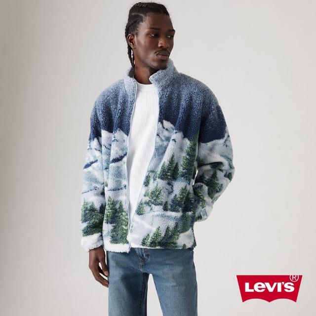 【LEVIS 官方旗艦】男款 刷毛立領拉鍊外套 人氣新品 A9260-0001