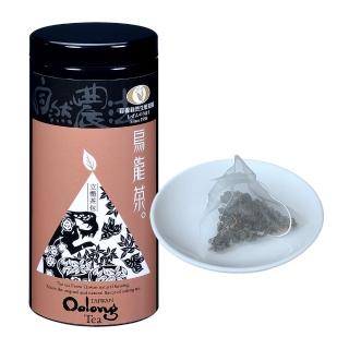 【百香】烏龍茶三角立體茶包3gx16入 1罐 自然農法 茶包(100%臺灣茶 百香茶葉 烏龍茶 茶包 年節送禮)