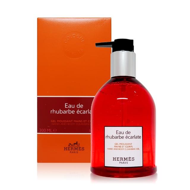 【Hermes 愛馬仕】Eau de rhubarbe ecarlate 緋紅火參泡沫洗手兼身體沐浴露 300ml(平行輸入)