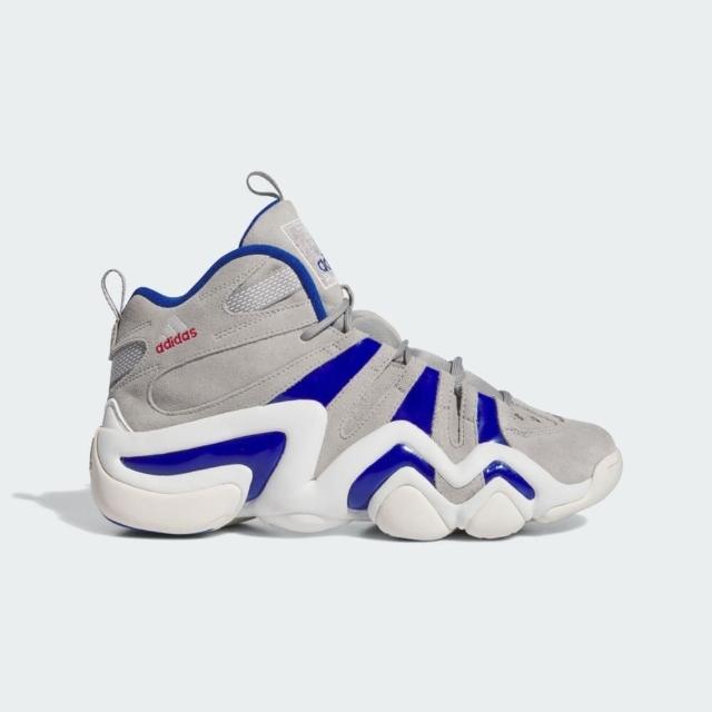 【adidas 愛迪達】Crazy 8 男 籃球鞋 運動 球鞋 高筒 Dodgers 緩衝 Kobe 灰藍(IG3737)