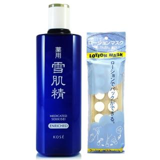 【KOSE 高絲】雪肌精化妝水360ml-無盒版 - 贈水敷容*14入(專櫃公司貨)