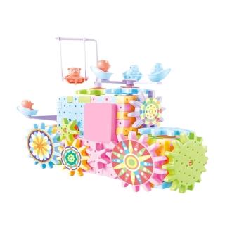 【JoyNa】263件組-電動齒輪積木 齒輪排列組合軌道兒童玩具