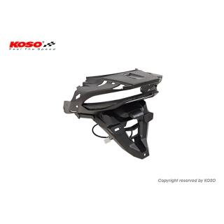 【KOSO】FORCE 2.0 短版後牌照架 後短牌照板 後牌架 車牌架(FORCE 155 2.0 後短牌照板 / 含刀刃牌照燈)