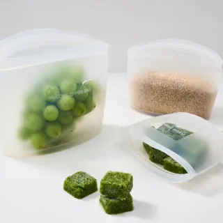 【Silipot】韓國鉑金矽膠料理儲存袋S/M/L全尺寸(副食品儲存袋 料理袋 儲存袋 保鮮袋 食物袋)