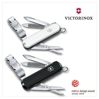 【VICTORINOX 瑞士維氏】瑞士刀 Nail Clip 580 65mm 黑/白(0.6463.3 / 0.6463.7)