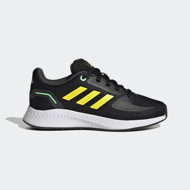 adidas 愛迪達 RUNFALCON 2.0 兒童運動鞋(HR1408 男童/女童 中童運動鞋 慢跑鞋 黑)