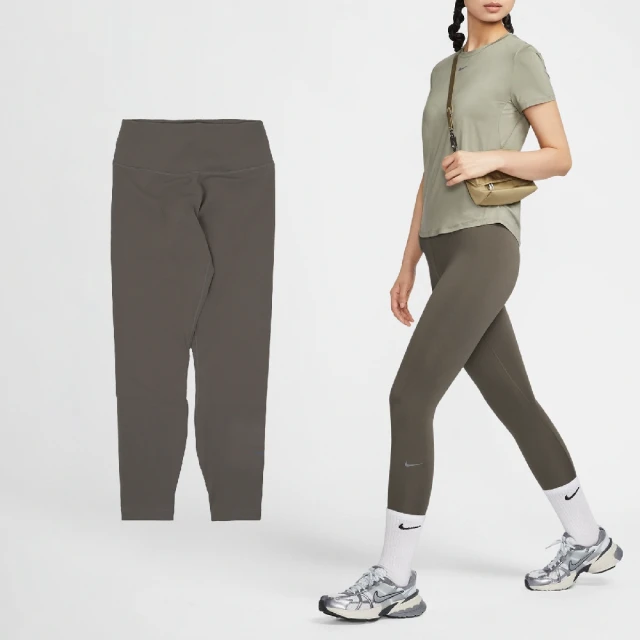 NIKE 耐吉 緊身褲 One Leggings 女款 棕 高腰 速乾 運動 瑜珈 健身 運動褲 褲子(FN3233-004)